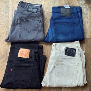 4 pairs of jeans